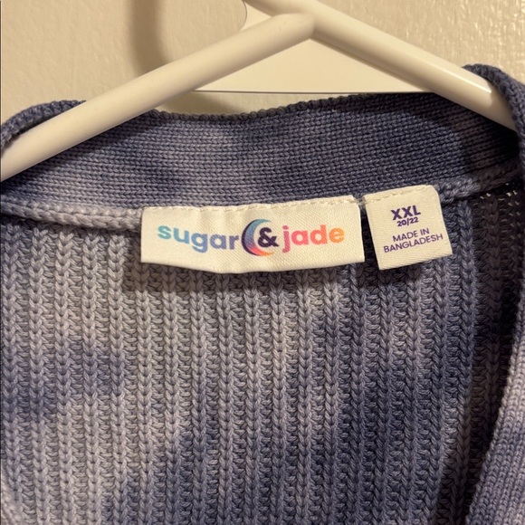 Sugar and jade M tie dye cardigan 20/22 - Picture 5 of 6